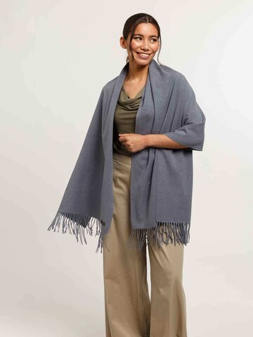 FRAAS Oversized Scarf in Blue: front