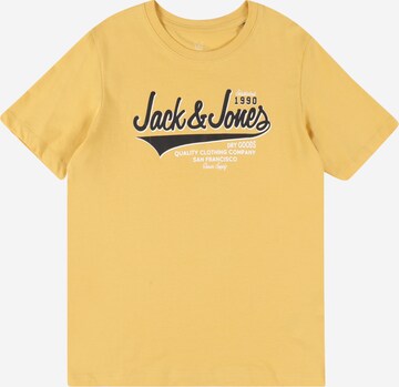 dzeltens Jack & Jones Junior T-Krekls: no priekšpuses