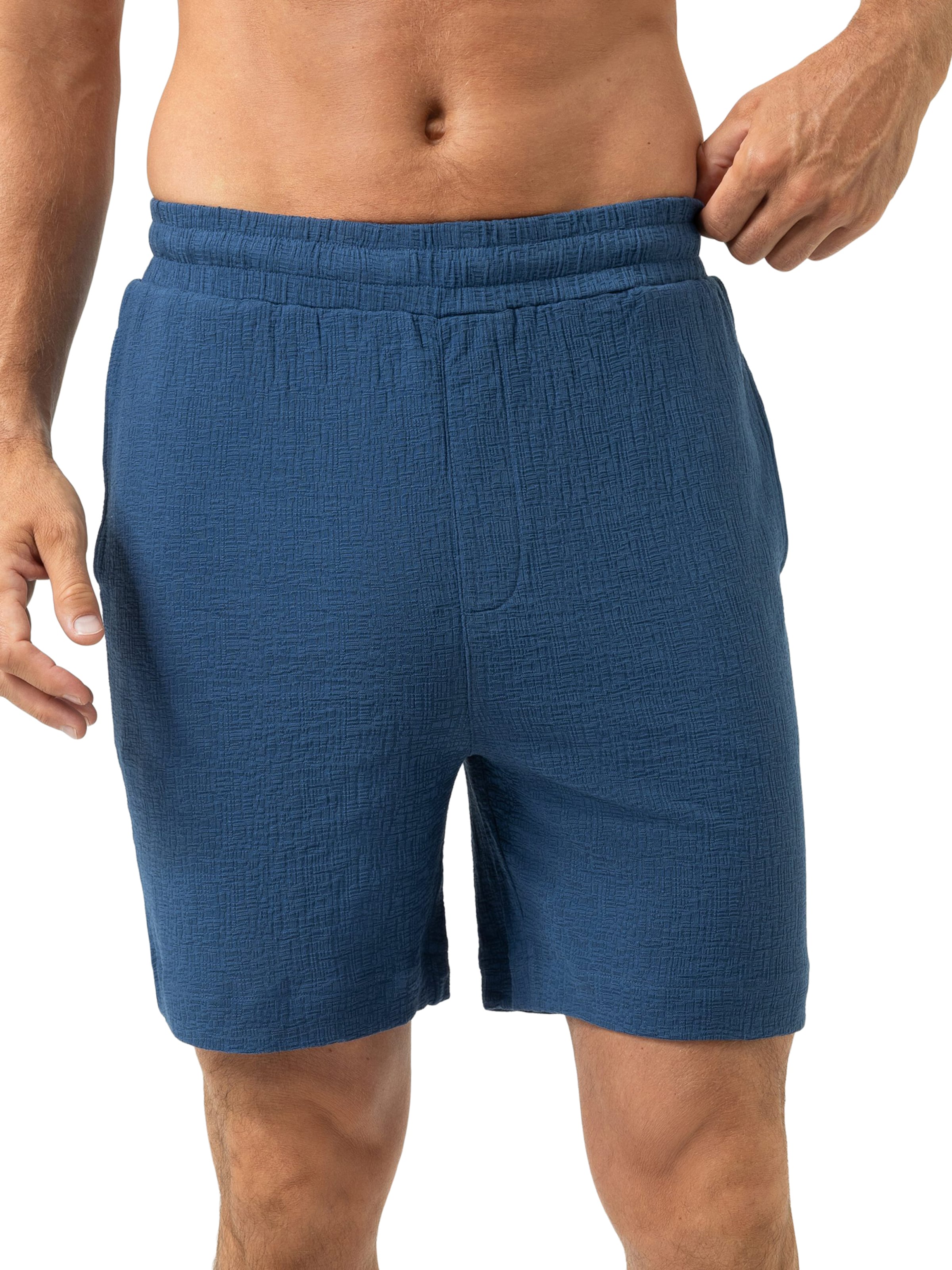 Mey Pyjamabroek in Blauw: voorkant