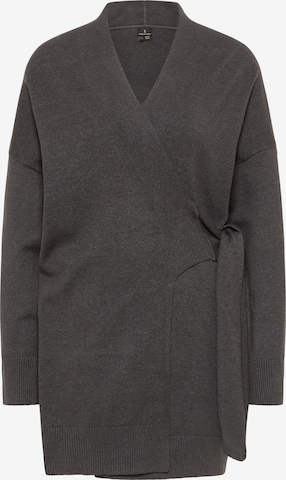 DreiMaster Klassik Knit Cardigan in Grey: front