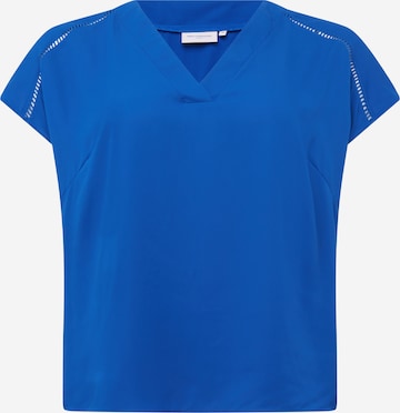 ONLY Carmakoma Shirt in Blauw: voorkant