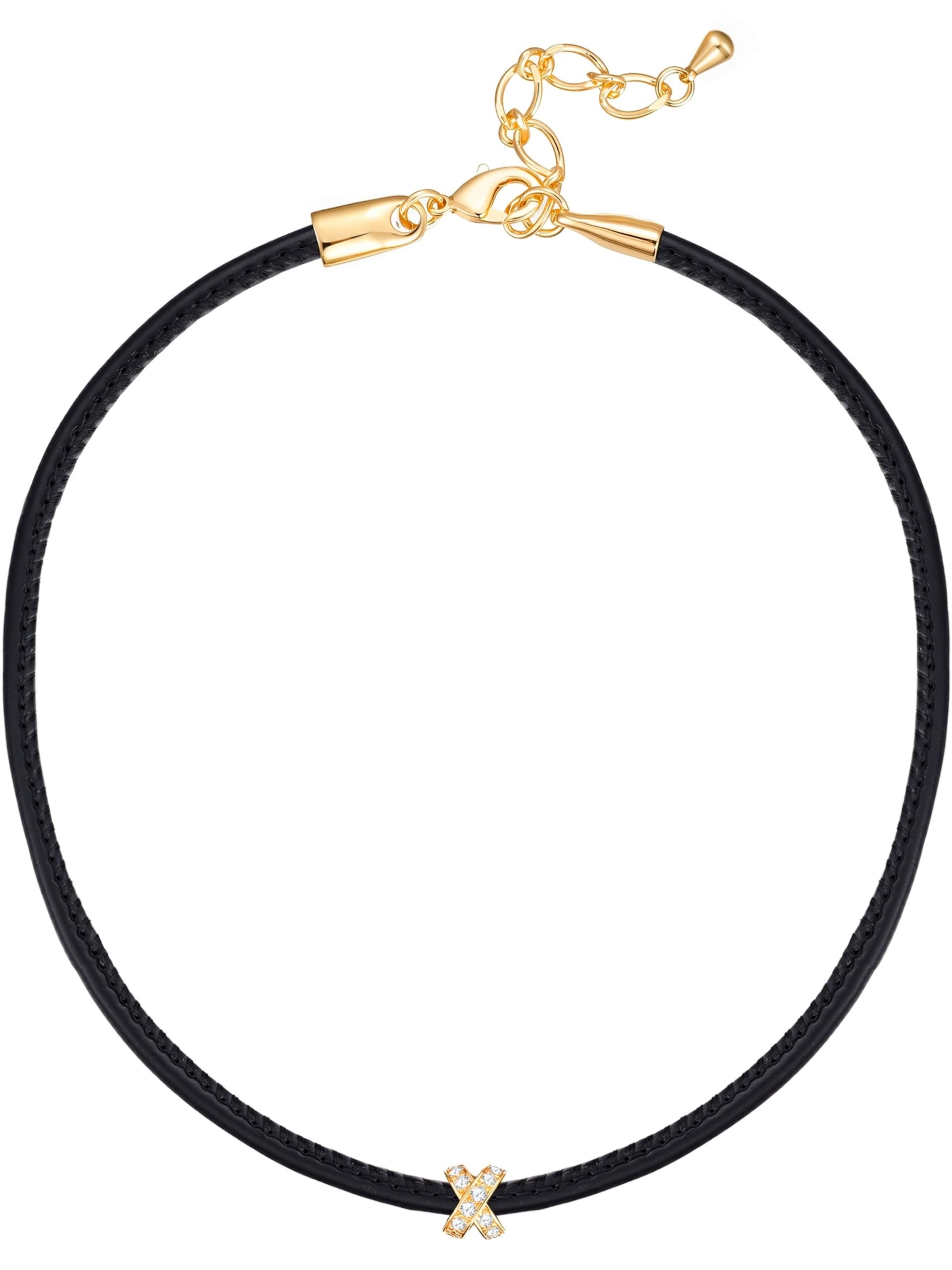 Collana di Lulu & Jane in nero: frontale