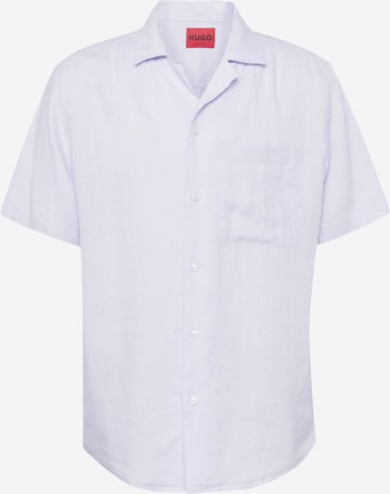 HUGO Skjorta 'Ellino' i lila: framsida