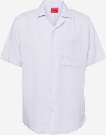 Chemise 'Ellino' HUGO Red en violet : devant