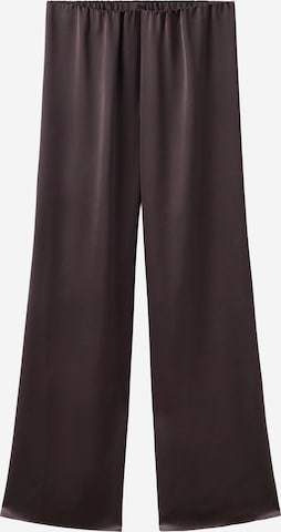 MANGO Bő szár Nadrág 'LENA' - barna: elől