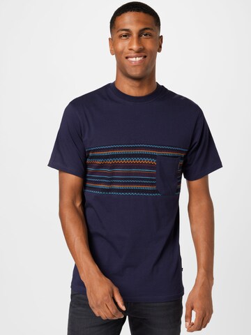 Iriedaily Regular Fit T-Shirt 'Chop Chop' in Blau: predná strana