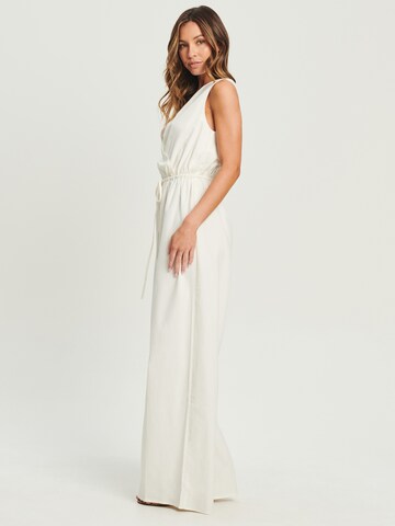 Tussah Jumpsuit 'CHARLI' in White