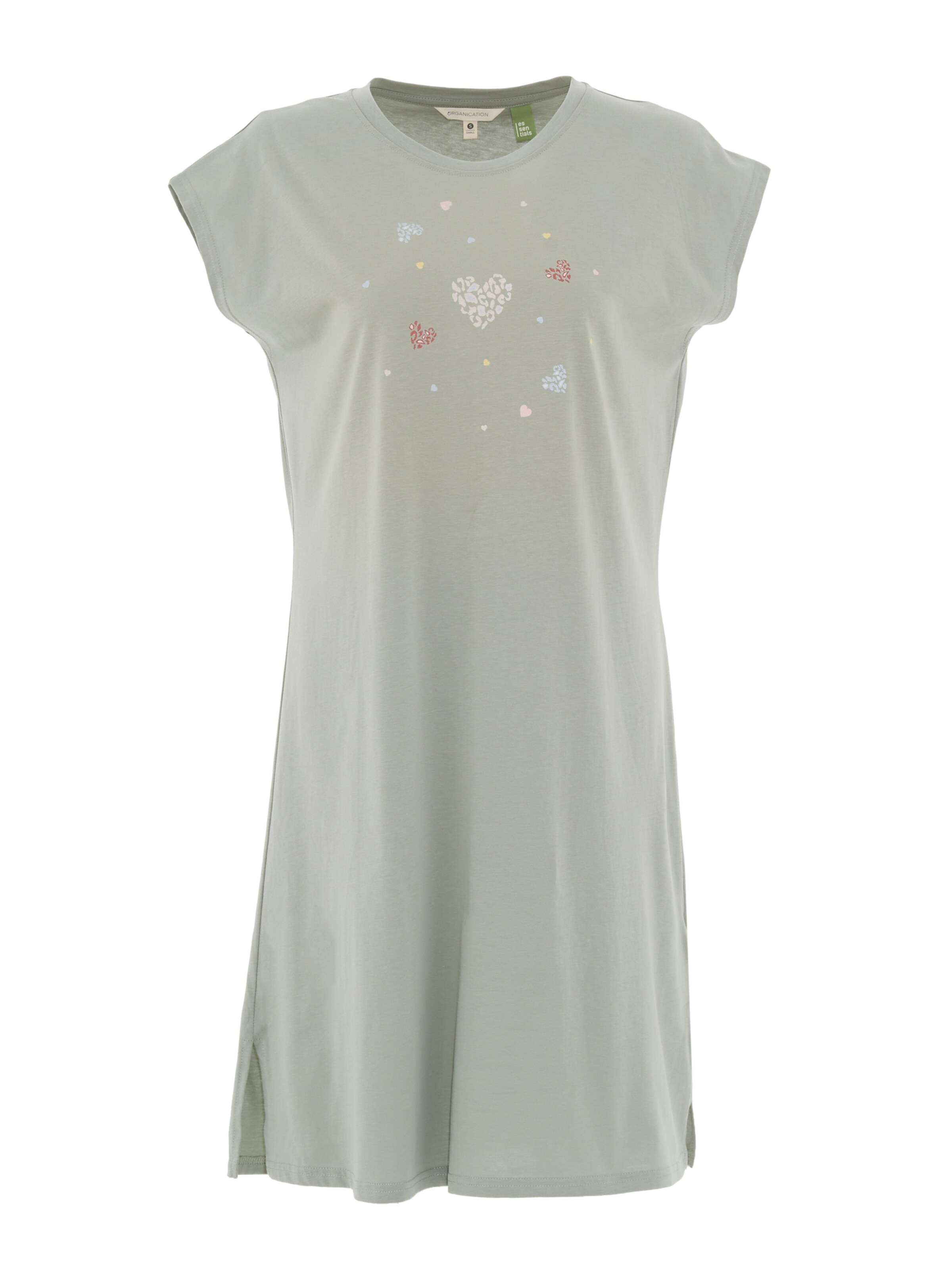 Organication Nachthemd in Grün: Vorderseite