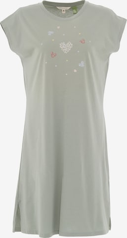 Organication Nachthemd in Grün: Vorderseite