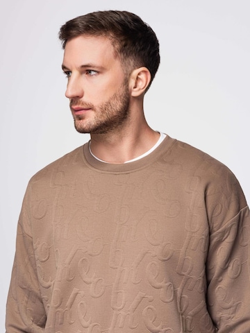 Sweat-shirt Ombre en beige