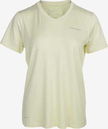 ENDURANCE Funkční tričko 'Maje' – žlutá: přední strana