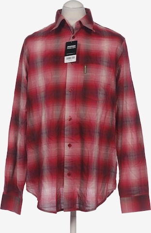 Armani Jeans Button Up Shirt in XL in Red: front