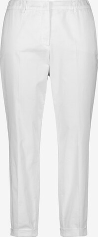 SAMOON Regular Chino Pants 'Greta' in White: front