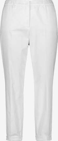 SAMOON Regular Chino Pants 'Greta' in White: front