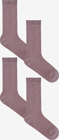 Albero Natur Socks 'Classic' in Purple: front
