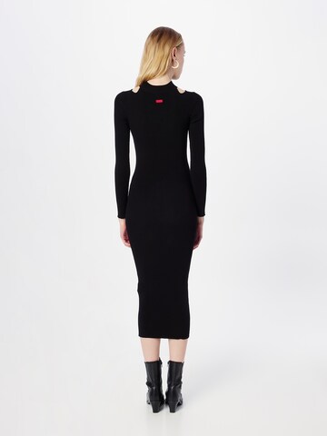 HUGO Knitted dress 'Sirgin' in Black
