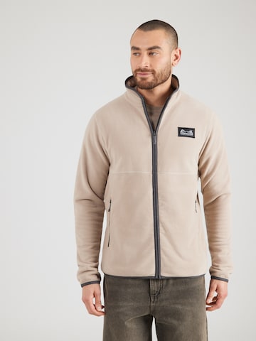 Didriksons Toiminnallinen fleecetakki värissä beige: etupuoli