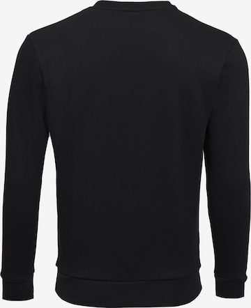 Mikon Sweatshirt 'Eis' in Zwart