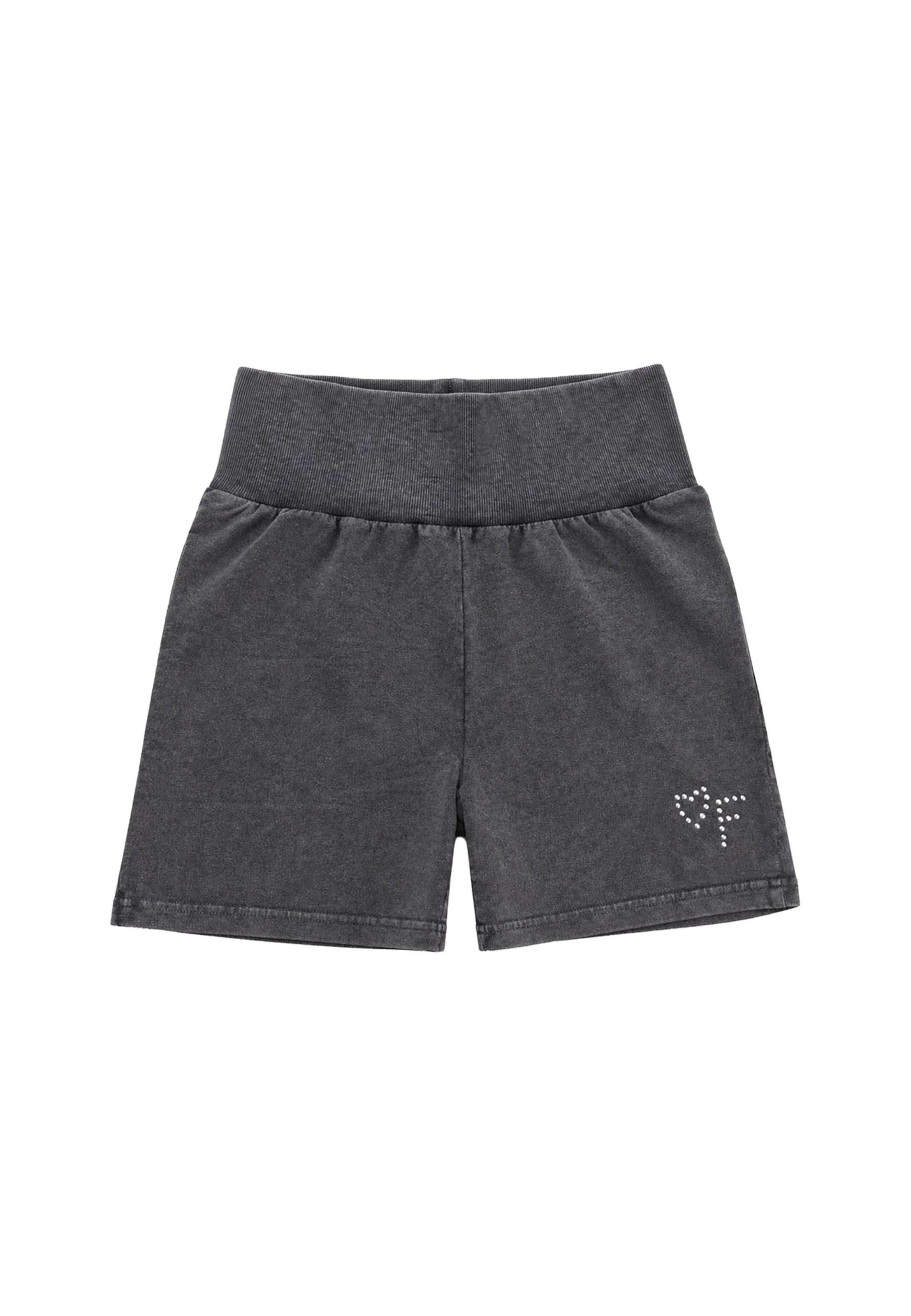 Felicious Regular Trousers in Black: front
