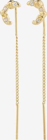 Boucles d'oreilles 'Kora' Pilgrim en or : devant