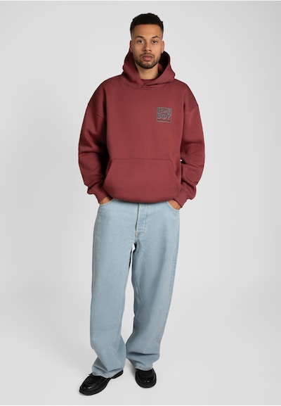HOMEBOY Sweatshirt 'Old School' em cinzento / rosa escuro, Vista do artigo