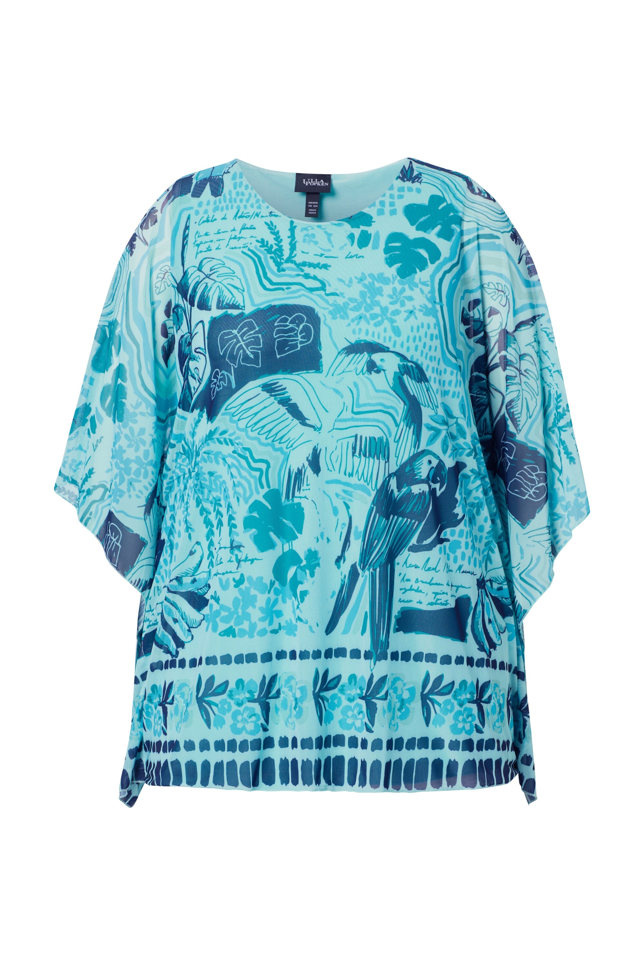 Ulla Popken Blouse in Blauw: voorkant