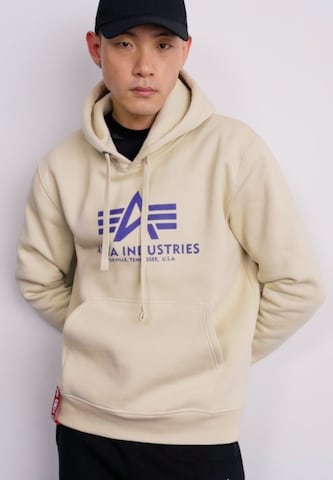 Sweat-shirt ALPHA INDUSTRIES en beige