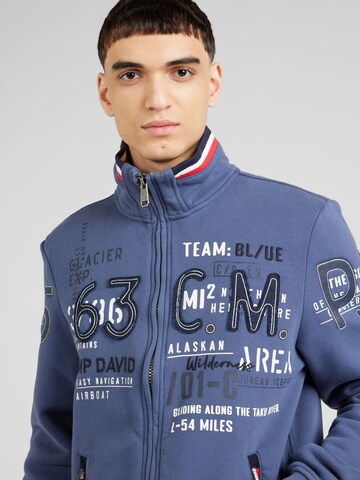 CAMP DAVID Sweatjacke 'Alaska Ice Tour' in Blau