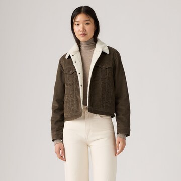 LEVI'S ® Демисезонная куртка 'Original Sherpa Trucker' в Зеленый: спереди