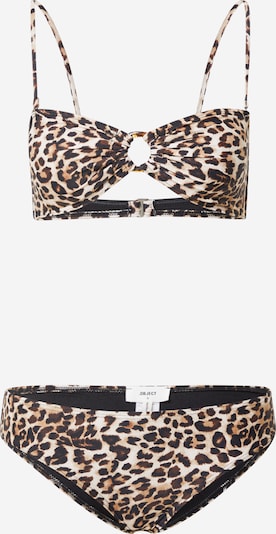OBJECT Bikini 'Colette' | kremna / kostanj rjava / svetlo rjava / črna barva, Prikaz izdelka
