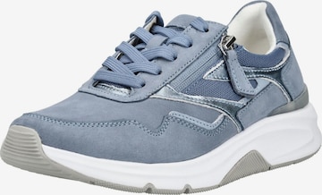 Baskets basses Rollingsoft en bleu : devant