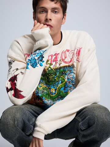 Sweat-shirt Desigual en blanc