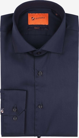 Chemise Suitable en bleu : devant
