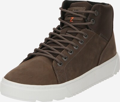HUB Sneakers high 'Murrayfield' i brungrå / oransje, Produktvisning