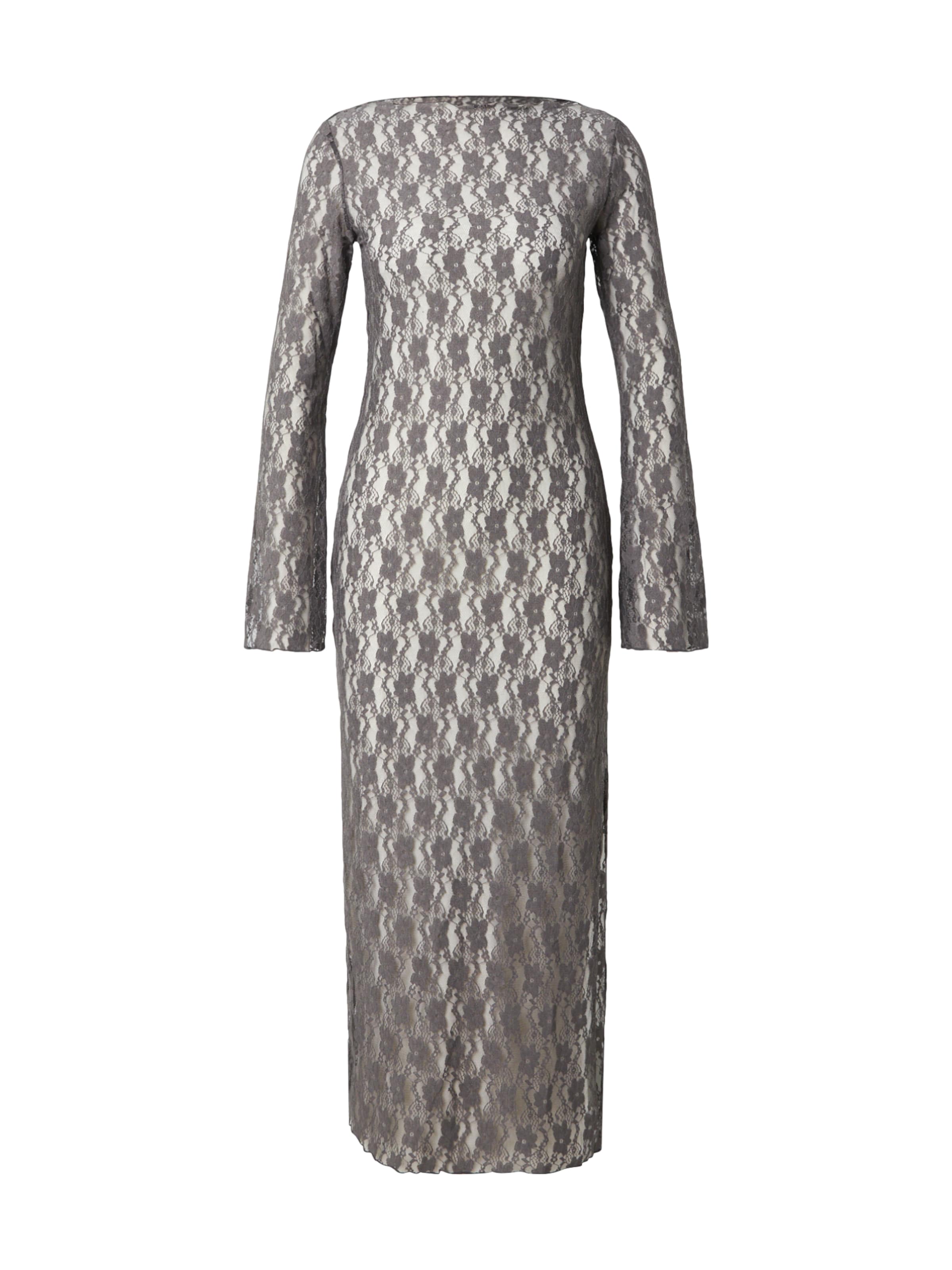 Monki Šaty – šedá: přední strana