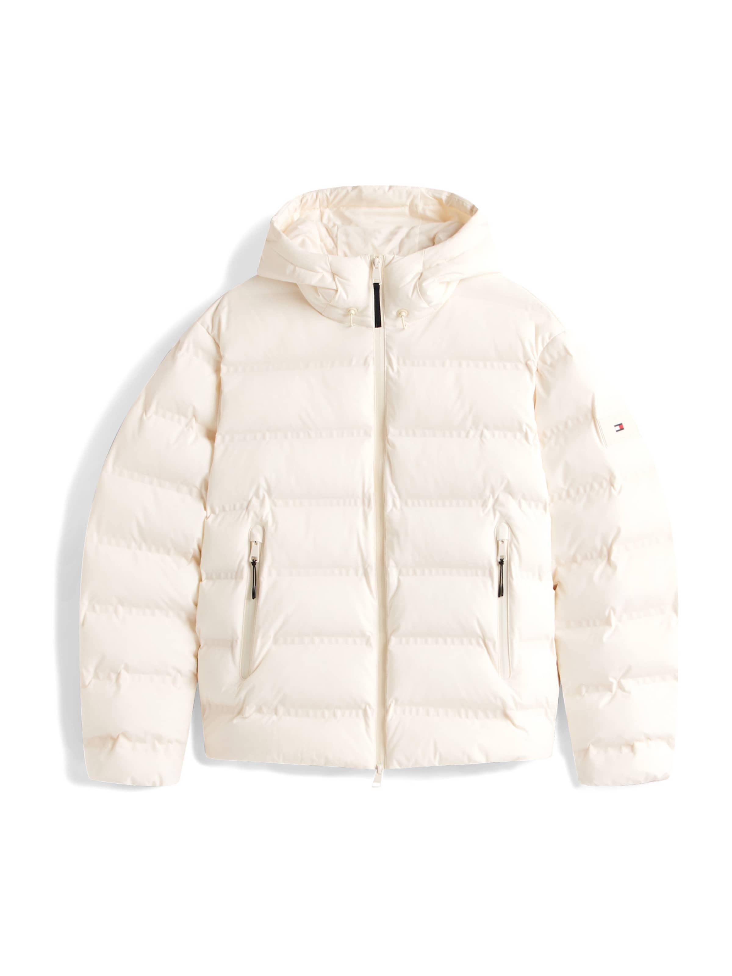 TOMMY HILFIGER Φθινοπωρινό και ανοιξιάτικο μπουφάν σε λευκό: μπροστά