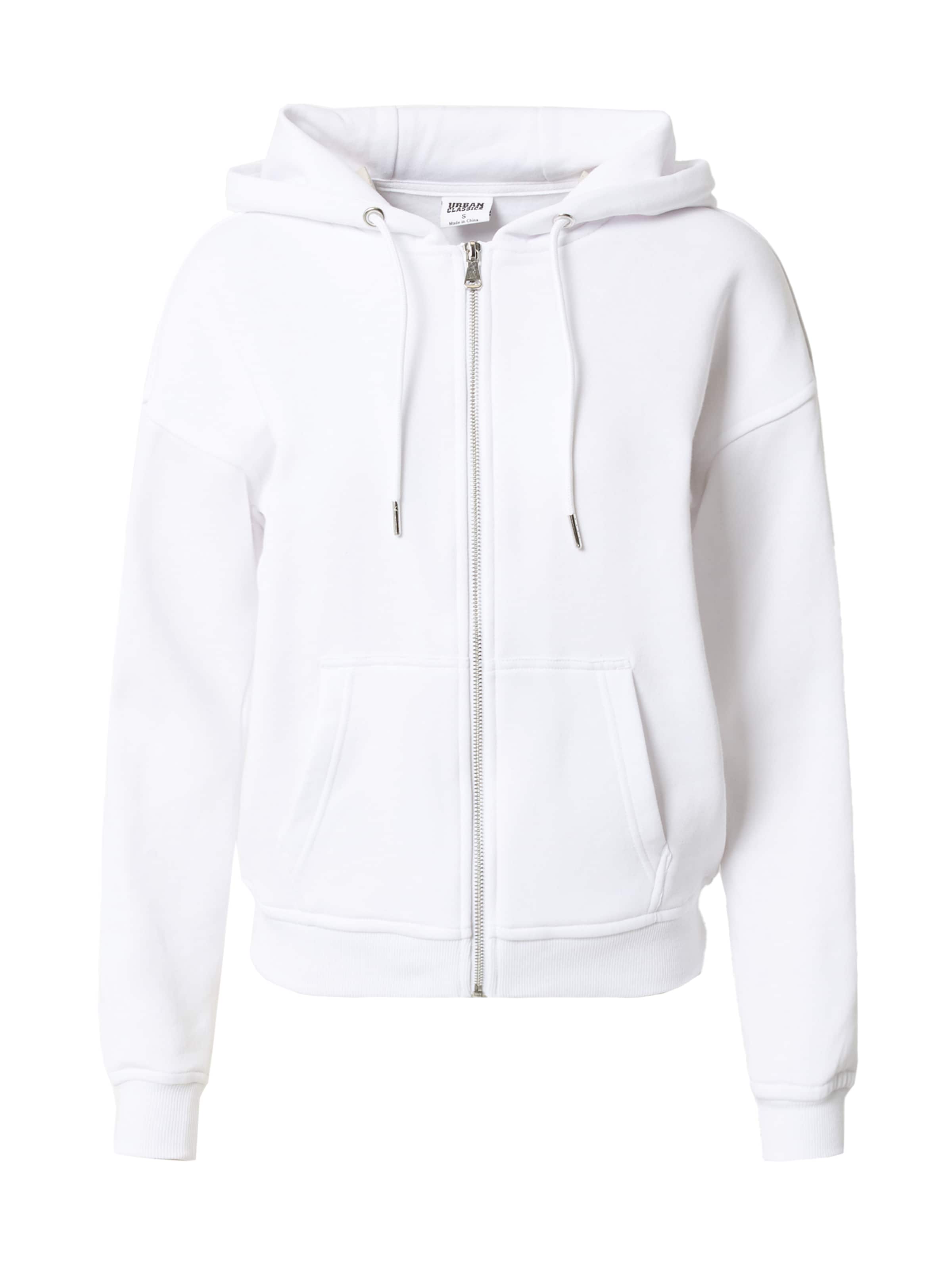 Urban Classics Sweatjakke i hvid: forside