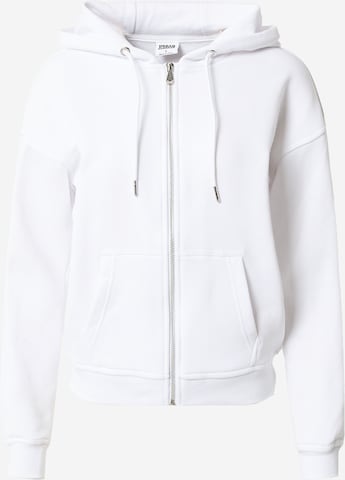 Urban Classics Sweat jacket in White: front