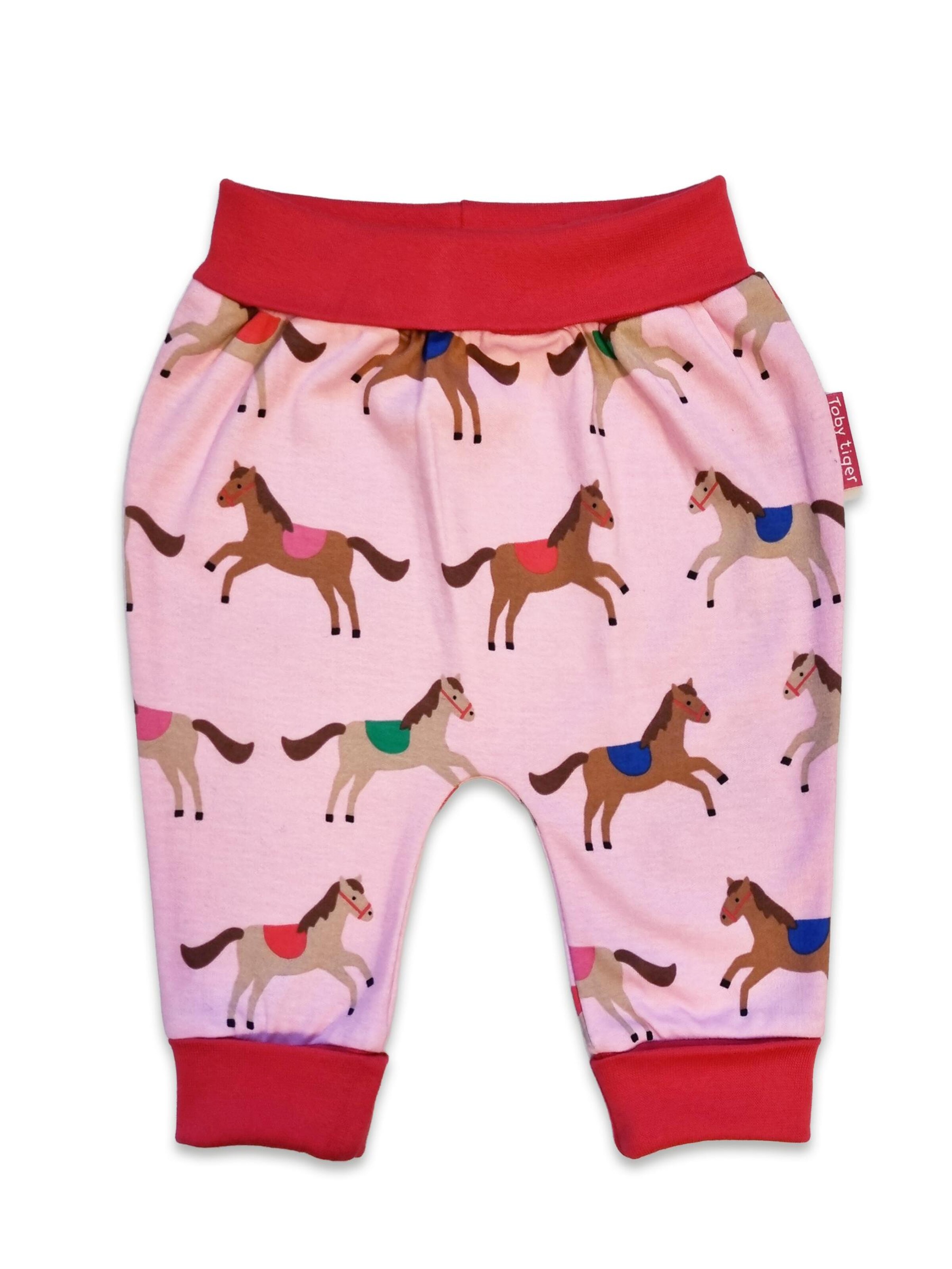 Toby Tiger Loose fit Pants 'Pferde' in Pink