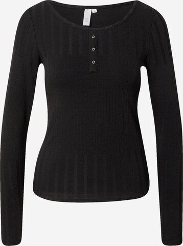 QS by s.Oliver Shirt in Zwart: voorkant