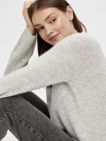 PIECES Sweater 'Ellen' in Grey