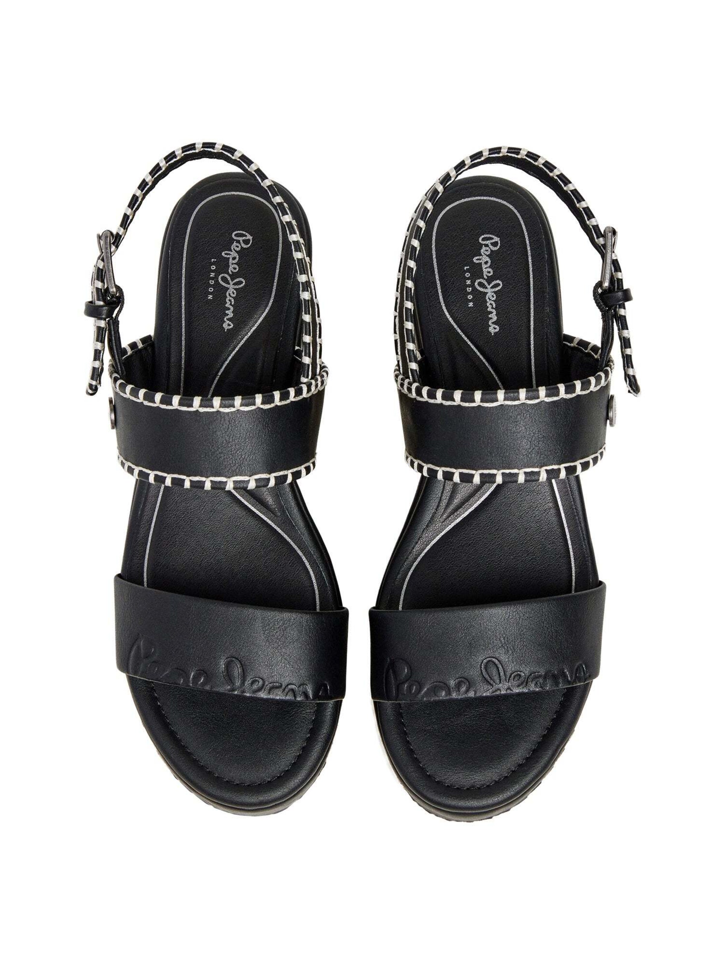 Sandalo con cinturino 'BILLIE LOG' di Pepe Jeans in nero