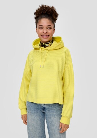 QS Sweatshirt in Gelb: Vorderseite