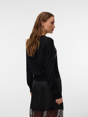 VERO MODA Sveter 'VMNEW XMAS' - Čierna