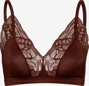 Hanro Bra ' Elia ' in Brown: front