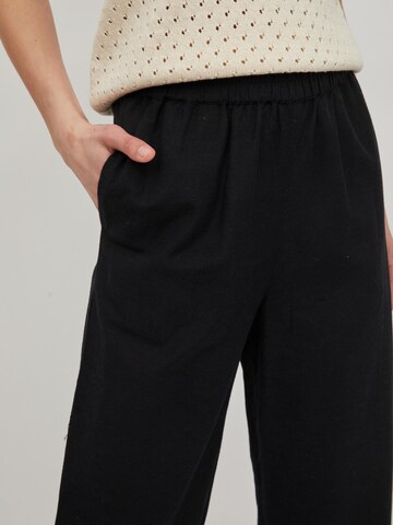 VILA Wide leg Broek 'Prisilla' in Zwart