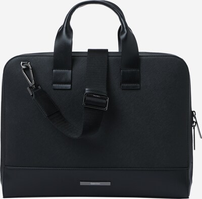 Calvin Klein Torba za laptop 'MODERN BAR' u tamo siva / crna, Pregled proizvoda