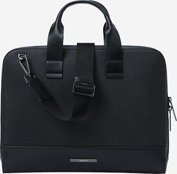 Sac d’ordinateur portable 'MODERN BAR' Calvin Klein en noir : devant