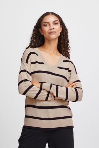 b.young Sweater 'Pimba1' in Beige: front