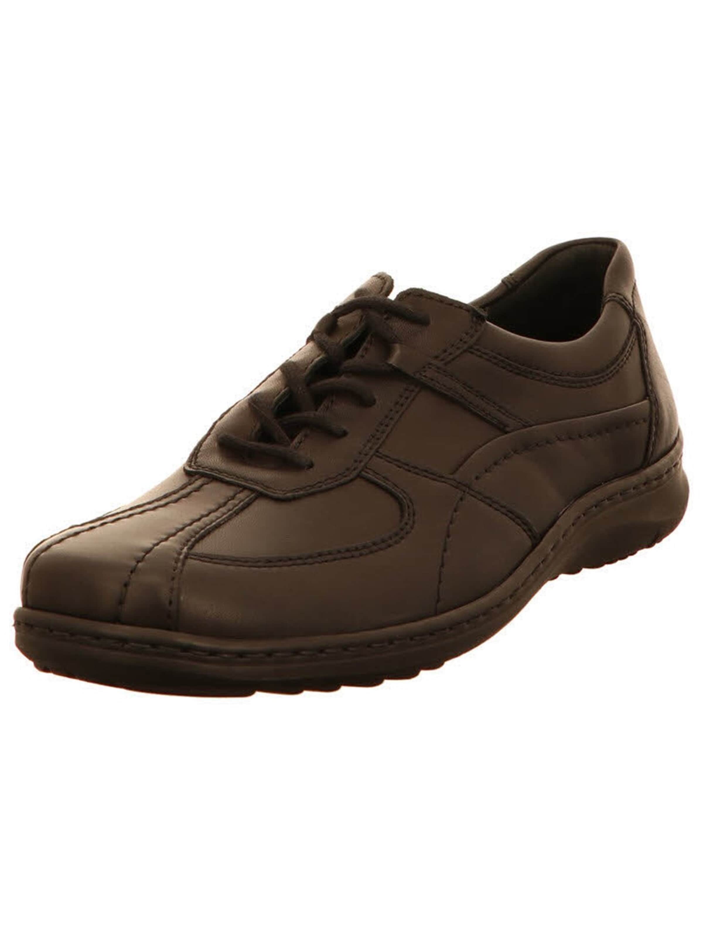 Scarpa stringata 'Schnürschuh Herren 478002 174 001 Echtleder in schwarz' di WALDLÄUFER in marrone: frontale